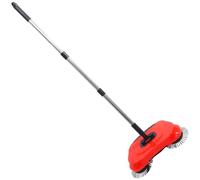 LALADEFIEE Escoba Barredora Manual Multifunción Mopa Giratoria 360°, Recogedor Cerrado y Mango Ajustable para Suelos Duros y Plásticos