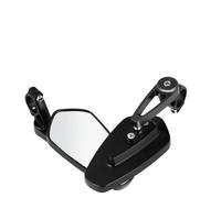LALADEFIEE Espejos para de en y Resistentes para Retrovisores Aleación de Cnc Negro, 1 Par Motocicleta Off-road Tours de Aventura
