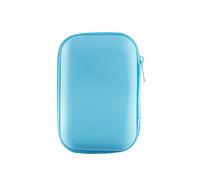 LALADEFIEE Estuche de Almacenamiento para Mini Cámara y Cables, 2 Piezas de Eva Resistente Bolsillos Interiores de Malla, Adecuado para Uso al Aire Libre y Viaje Color Color Aleatorio