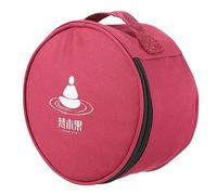 LALADEFIEE Estuche Para Cuenco Tibetano De Cristal 16x9 Cm, Bolsa De Almacenamiento Resistente Humedad Desgaste, Estuche Ligero Cremallera Para Transporte y Protección Viajes