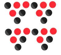 LALADEFIEE Fichas de Bingo de Plástico 19 MM 200 Unidades 100 Rojas y 100 Negras Marcadores para Juegos de Mesa Contadores para Aula y Fiestas Suministros para Juegos de Póker