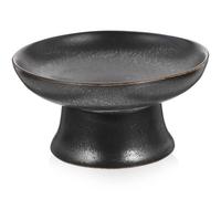 LALADEFIEE Frutero de Cerámica Base de Aleación, Plato para Servir Aperitivos y Frutas, Diseño Vintage Patas, Bandeja para Servir Comida Adecuado para Hogar, Restaurante y Bar