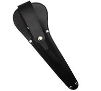 LALADEFIEE Funda de Cuero Sintético para Tijeras de Costura 27,5x10 Cm Funda Protectora Negra para Tijeras de 10 Pulgadas Bolsa Resistente para Guardar y Colgar en Cinturón