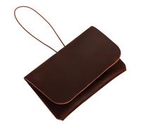 LALADEFIEE Funda para Pasaporte de Cuero Genuino Tipo Loco en Color Marrón, Tarjetero Compacto y Ligero, Protector Portátil para Documentos de Viaje y Tarjetas, Adecuado para Oficina y