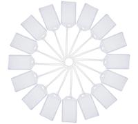 LALADEFIEE Fundas Impermeables para Etiquetas de Equipaje 20 Unidades Correas Ajustables y Protección contra Suciedad, para Viajes de Aventura y Turismo