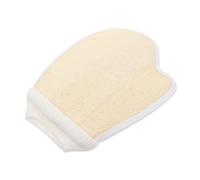 LALADEFIEE Guante Exfoliante Doble Cara De Luffa Natural 1 Unidad Tamaño Único Beige Para Limpieza Corporal Profunda y Exfoliación Diaria, Fregador De Baño y Depurador De Espalda Sin Aditivos