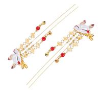 LALADEFIEE Horquillas De Aleación Cabello Borlas Laterales Estilo Chino, 2 Piezas, Pinzas Para Mujer, Accesorios Vintage Para Fiestas y Uso Diario