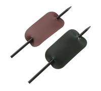 LALADEFIEE Horquillas Pelo Mujer 2 Pcs PU Leather Hair Cuffs para Coleta Estilo Versátil Adecuado para Eventos y Ocasiones Diarias