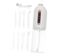 LALADEFIEE Irrigador Bucal Portátil Recargable USB con Depósito de Agua y Ajustables para Limpieza Dental Suave Cuidado Oral Diario Casa y Viaje