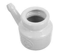 LALADEFIEE Jarra de Cerámica para Enjuague Nasal Limpieza Suave y Efectiva de Senos Paranasales Material No Irritante para Salud Nasal Reutilizable y Resistente para Adultos