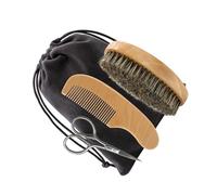 LALADEFIEE Juego De Cuidado De Barba Para Hombres 4 Piezas Incluye Cepillo, Tijeras y Afeitadora, Práctico y Funcional Arreglo Diario De Barba