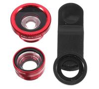 LALADEFIEE Juego de Lentes para Teléfono Móvil con Lente Macro y Gran Angular, Material de Metal y Plástico con Clip, Compatible con Smartphones para Fotografía Profesional