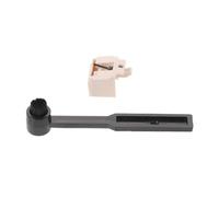 LALADEFIEE Juego de Limpieza para Tocadiscos Cepillo de Terciopelo Antiestático, Limpiador de Vinilos y Aguja Portátil para Discos de Vinilo, Cuidado Delicado para Álbumes y Cartuchos