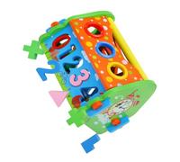 LALADEFIEE Juguete Educativo Desmontable Casa Madera con Números y Formas para Desarrollo Infantil de Habilidades Motrices y Aprendizaje Matemático Multifuncional