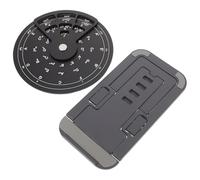 LALADEFIEE junta de teoría musical guitarra herramienta x círculo de quinta rueda de metal Black