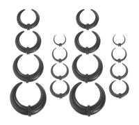 LALADEFIEE Kit De 16 Anillos De Acrílico Para El Tabique Nasal Piercing Para La Nariz Ensanchador De Anillo Para El Tabique Nasal Conos De