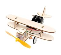 LALADEFIEE Kit de Avión de Madera para Armar DIY Material Sintético, Modelo Eléctrico para Niños y Estudiantes, Adecuado para Educación Temprana y Desarrollo de Habilidades