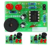 LALADEFIEE Kit de Bricolaje de Circuito Flash para Práctica de Soldadura Placa Rf4 Verde y Componentes Completos, Adecuado para Aprender Electrónica en Cualquier Lugar
