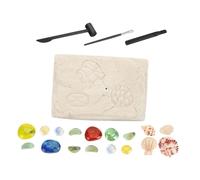 LALADEFIEE Kit de Excavación para Gemas Imitadas Juguete Arqueológico Educativo DIY para Explorar Minerales y Fósiles Regalo Interactivo para Aprendizaje y Diversión
