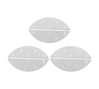 LALADEFIEE Kit de Reparación de Placas Metálicas para Talón en Forma de Media Luna, 3 Pares de Protectores de Suela de Hierro para Botas y Zapatos de Hombre, Accesorios Resistentes