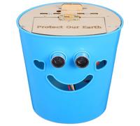 LALADEFIEE Kit DIY Cubo de Basura con Sensor Inteligente Materiales para Montaje Proyecto Educativo Stem para Actividades de Ciencia y Tecnología Innovación Creativa Azul