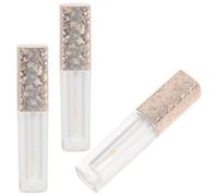 LALADEFIEE Kit para Crear Brillo de Labios con 3 Envases de Bálsamo Labial Vacíos de Plástico, Tubos Recargables y Prácticos, Ideales para DIY y Viaje