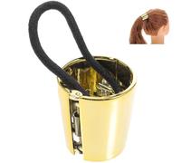 LALADEFIEE Lazos Pelo Dorados para Dama Tamaño Estándar Aleación Ligera y Duradera Protección Cabello Uso Diario Mujer Accesorios Simples Estilo Aleatorio