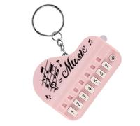 LALADEFIEE Llavero Creativo Mini Teclado Electrónico Rosa Macaron Colgante Multifunción para Mochila y Bolso Decorativo y Práctico para Llaves