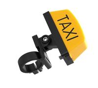 LALADEFIEE Luz de Advertencia para Motocicleta Recargable con Patrón de Taxi Decoración Resistente y Fácil Instalación Luz Cautelar para Motorbike Uso Prolongado hasta Horas