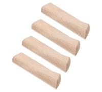 LALADEFIEE Mango de Madera de Haya para Cuchillo de Cocina - 4 Piezas de Empuñadura de Repuesto Artesanal para Cuchillos de Sushi y Cortadores Caseros - Compatible para Uso Doméstico