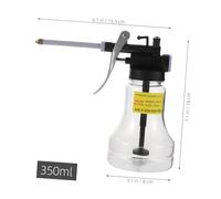 LALADEFIEE Manual Pump Oil Can High-pressure Automotive Oil Dispenser Plastic Oiler Portable Handheld Bottle