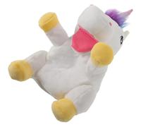 LALADEFIEE Marioneta de Mano Unicornio Educativa para Niños y Adultos, Tamaño Completo, Juguete Interactivo de Peluche de Colores Brillantes para Contar Historias, Estimulación Sensorial,