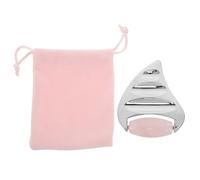 LALADEFIEE Masajeador Facial Acero Inoxidable Roller y Tabla Gua Sha para Cuello Mandíbula Hombros y Piernas Herramienta Antiarrugas para Reafirmar y Cuidado Piel