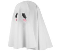 LALADEFIEE Máscara de Fantasma de Halloween con Doble Expresión Tocado Blanco con Velo para Cosplay y Fiestas de Terror Accesorio Seguro con Clip Oculto para Mujer Disfraz Completo para