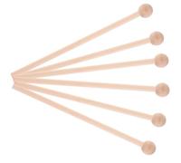 LALADEFIEE Mazos de Percusión de Madera Natural 6 Piezas Baquetas para Xilófono y Marimba Accesorios para Instrumentos Musicales Escolares Diseño Ergonómico para Enseñanza y Práctica