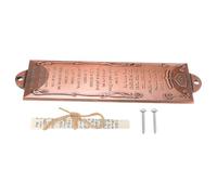 LALADEFIEE Mezuzá Judía Metálica Pergamino Protector, Decoración para Puerta y Bendición en Hogares Tradición Hispana