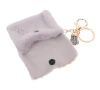 LALADEFIEE Mini Monedero Llavero de Peluche Monedero Kawaii Lindo para Bolso de Hombro o Coche Organizador de Cable de Datos y Dijes de Bolso