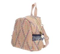 LALADEFIEE Mochila de Rafia para Mujer, Estilo Casual y Adorable, Gran Capacidad, Poliéster, para Viaje y Uso Diario