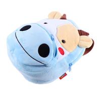 LALADEFIEE Mochila Peluche Diseño Animal Vaca, Mochila Jardín de Infantes Ligera y Duradera, Tamaño Pequeño en Color Blanco Negro, Adecuado para Guardería y Uso Diario