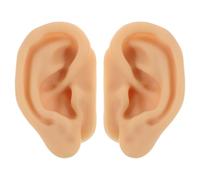 LALADEFIEE Modelo de Oreja Flexible de Silicona Realista para Entrenamiento de Perforación y Acupuntura Reutilizable para Práctica Casa y Aula Molde Artificial Seguro