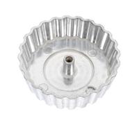 LALADEFIEE Molde de Masa Frita Molde para Freír Aceite sin Mango de Madera de Aleación de Aluminio, Plata, Portátil, para Bocadillo Frito y Roscos Fritos