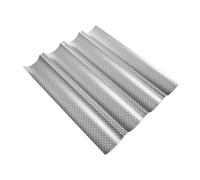 LALADEFIEE Molde para Baguette de Ranuras Antiadherente Bandeja para Hornear Pan Francés con Alta Resistencia al Calor Fácil Limpieza para Horno Doméstico