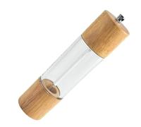 LALADEFIEE Molinillo de Pimienta Manual Núcleo de Cerámica y Cuerpo Acrílico para Cocina, Fácil de Limpiar y Molienda Conveniente en Botellas de Condimento