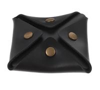 LALADEFIEE Monedero Pequeño de Cuero Flexible Diseño de Botón, Bolsa para Monedas y Cables USB, para Uso Escolar y Playa