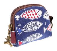 LALADEFIEE Monedero Pequeño Japonés para Mujer, Cartera para Monedas Diseño de Concha, Monedero Retro Compacto, Bolsa de Tela para Cambio, Accesorio Práctico y Portátil Estilo Aleatorio