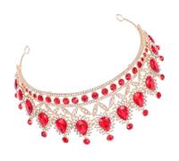 LALADEFIEE Novia Delicada Joyería Encantadora Cabello de Cristal para Boda Diadema de Novia para Escenario de Princesa