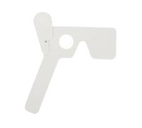 LALADEFIEE Oclusor Ocular de Plástico Blanco para Exámenes Visuales en Hospital y Escuela, Herramienta Ligera para Prueba de Visión en Niños de Preescolar
