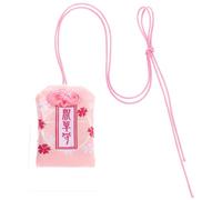 LALADEFIEE Omamori Japonés Rosa de Brocado, Bolsa Tradicional para Llevar en Bolso o Bolsillo, Amuleto Proveedor de Suerte y Protección