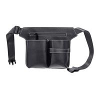 LALADEFIEE Organizador Peluquería para Tijeras de Peluquero y Accesorios, Riñonera Profesional Negra, Resistente y Cómoda para Trabajo en Salón y Desplazamientos