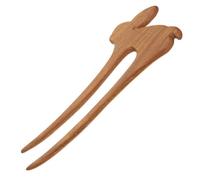 LALADEFIEE Palitos de Madera Cabello Forma de Conejo Estilo Vintage, Accesorios Decorativos Fijar Peinados en Ceremonias o Uso Diario